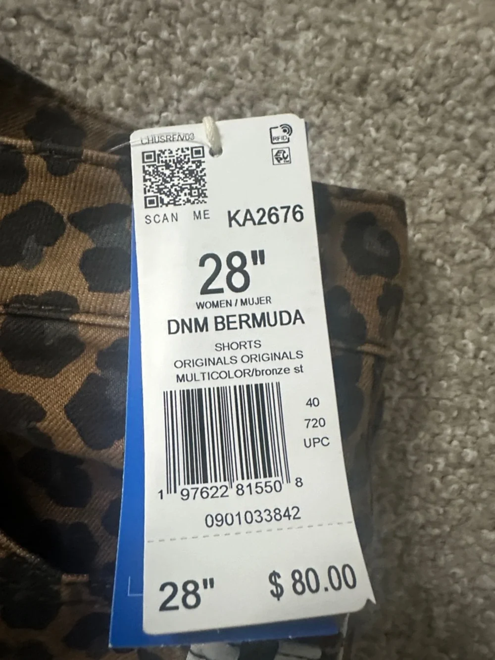 Adidas Originals Denim Bermuda Shorts - Picture 3 of 5